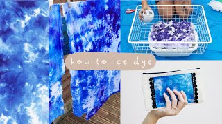 How To Ice Dye using Dylon Fabric Dye  DIY Tie Dye Tutorial [upl. by Hu877]