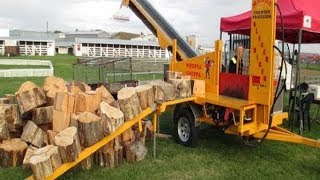 10 Amazing Automatic Firewood Processing Machine Homemade Modern Wood Cutting Chainsaw Machines [upl. by Ertha101]