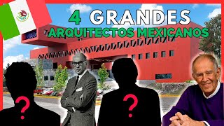 4 Grandes ARQUITECTOS MEXICANOS  ÍCONOS de la Arquitectura Mexicana [upl. by Manson]