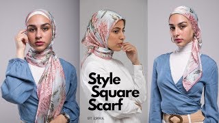 Hijab Tutorial 101 Easy Quick amp Simple Styles using a Square Scarf [upl. by Gracia]