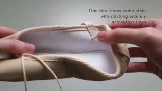 How To Sew Ballet Shoe Elastic [upl. by Annavoeg302]