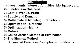 Business Math 1 of 1 Introduction [upl. by Nimrahc141]