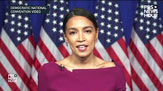 WATCH Rep Alexandria OcasioCortez’s full speech at the 2020 Democratic National Convention [upl. by Ayikaz]