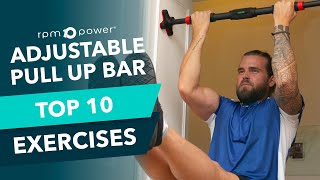 TOP 10 Adjustable Door Pull Up Bar Exercises [upl. by Niamrahc348]