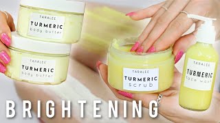 Brightening Turmeric Body Scrub Body Butter amp Face Wash Recipe [upl. by Miran174]