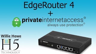 EdgeRouter 4 Private Internet Access VPN Testing PIA [upl. by Cletis]