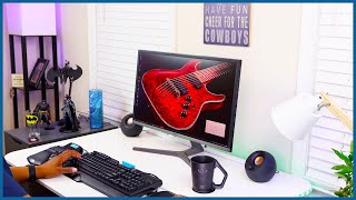 Creative Pebble V3 Speakers and my Minimalistic Desk Setup 2021 [upl. by Yedarb]