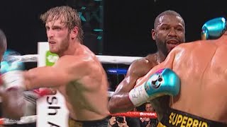 Logan Paul vs Floyd Mayweather Fight HIGHLIGHTS [upl. by Nwahsel]