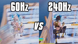 Testing 60Hz vs 144Hz vs 240Hz On Fortnite  Refresh Rate Comparison [upl. by Popper]