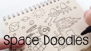 Space doodles  Doodle for Kids  Doodle with Me [upl. by Kulseth]