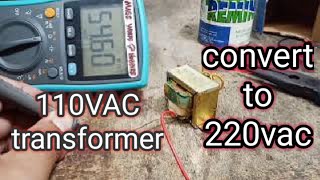 How to convert 110v transformer into 220V [upl. by Irelav]