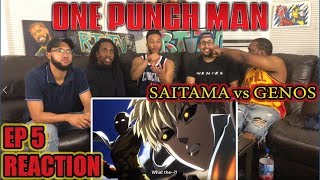 SAITAMA vs GENOS ONE PUNCH MAN EPISODE 5 REACTIONREVIEW [upl. by Adnovay857]