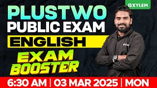 Plus Two Public Exam English  Exam Booster  Xylem Plus Two [upl. by Dosia562]