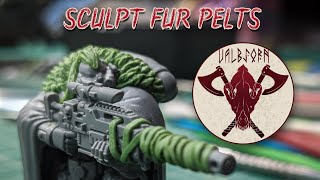 How To Sculpt Fur Pelts Using Green Stuff [upl. by Yenttirb604]