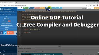 Online GDB Tutorial C Free Compiler and Debugger [upl. by Harak]