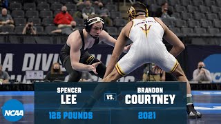 Spencer Lee vs Brandon Courtney 2021 NCAA Title 125 lbs [upl. by Dressel991]