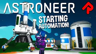 Astroneer Automation Guide How to Use Auto Extractor Auto Arm New Resource Canisters [upl. by Hsur490]