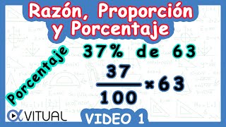 Razón Proporción y Porcentaje  Video 1  ACT Preálgebra [upl. by Wentworth]