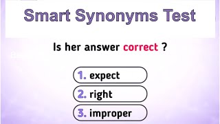 Synonyms Quiz  Test your English vocabulary [upl. by Orabelle]