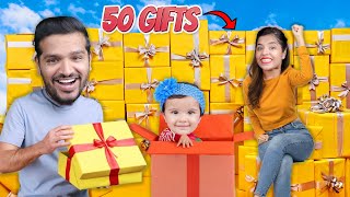 50 BIRTHDAY GIFTS FROM MYRA  UMESH BIRTHDAY VLOG  GIVEAWAY [upl. by Ecirtram]