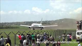 Record short takeoff by a 767300 in Arusha Tanzania [upl. by Aveline901]