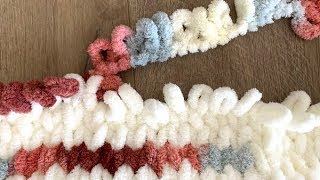 How to Make a Loop Yarn Blanket [upl. by Lorenzo537]