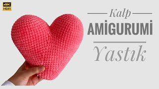 Amigurumi Kalp Yastık Yapımı  25 cm  Yazılı Tarif [upl. by Liban]