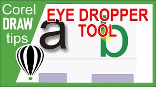 Using the eyedropper tool in CorelDraw [upl. by Celestyn]