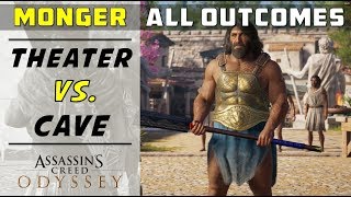 Monger Down  Every Outcome Kill in Theater OR Kill in Cave  ASSASSINS CREED ODYSSEY [upl. by Koerlin726]