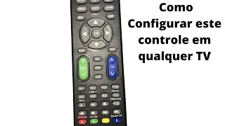 Configurando na prática controle remoto universal tv pra qualquer tv [upl. by Bertrand]