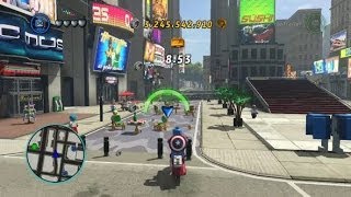 LEGO Marvel Super Heroes  Unlocking Captain Americas Bike  Gameplay All 3 Taxi Missions [upl. by Bortz774]