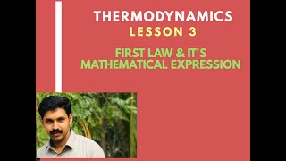 Thermodynamics Lesson 3 First Law amp Its Mathematical Expression AJT Chemistry [upl. by Malinin350]