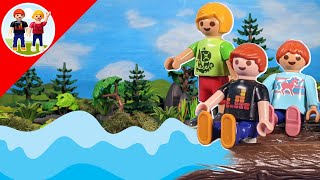 Playmobil Familie Sommer  wir bauen ein Floß  Schule  Kinder Film  deutsch [upl. by Hatti]