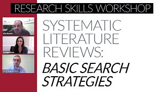 Basic Search Strategies for Systematic Reviews [upl. by Liv739]