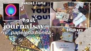 🛒 haul journalsay papelería bonita 🍥 [upl. by Ahseya386]