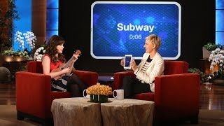 Heads Up Zooey Sings for Ellen [upl. by Oiuqise]