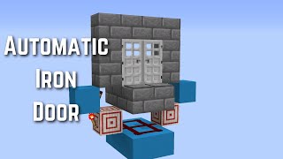 Automatic Iron Door  Redstone Tutorial Minecraft 116 [upl. by Hardner]