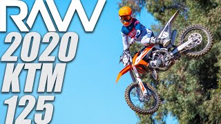 2020 KTM 125SX Two Stroke RAW  Motocross Action Magazine [upl. by Enyedy941]