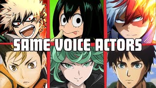 My Hero Academia All Characters Japanese Dub Voice Actors Seiyuu Same Anime Characters [upl. by Bobbi807]