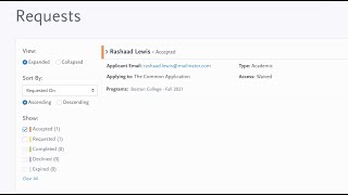 Common App for transfer recommenders overview [upl. by Elleinnod]