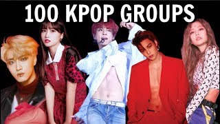 GET TO KNOW KPOP 100 KPOP GROUPS [upl. by Nnylarat]