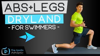 Legs and Abs Dryland Workout For Swimmers [upl. by Ybok]