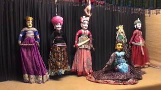 Puppet Kathputli show on the strings in India 4K [upl. by Neehsas]