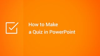 How to Make a Quiz in PowerPoint [upl. by Dulcle]