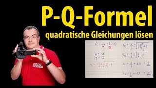 PQFormel  quadratische Gleichungen lösen  Lehrerschmidt [upl. by Rosemonde]