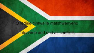 South Africa National Anthem English lyrics [upl. by Sonitnatsnok978]