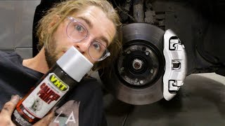 How to Paint Brake Calipers Any Color Easy DIY [upl. by Latrina]