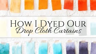 How I Dyed Our Curtains [upl. by Hurleigh]