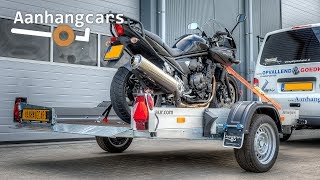 Humbaur HKT zakbare aanhangwagen  motortrailer [upl. by Martainn171]