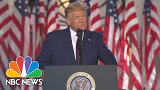 Watch President Trumps Full Speech At The 2020 RNC  NBC News [upl. by Aryek567]